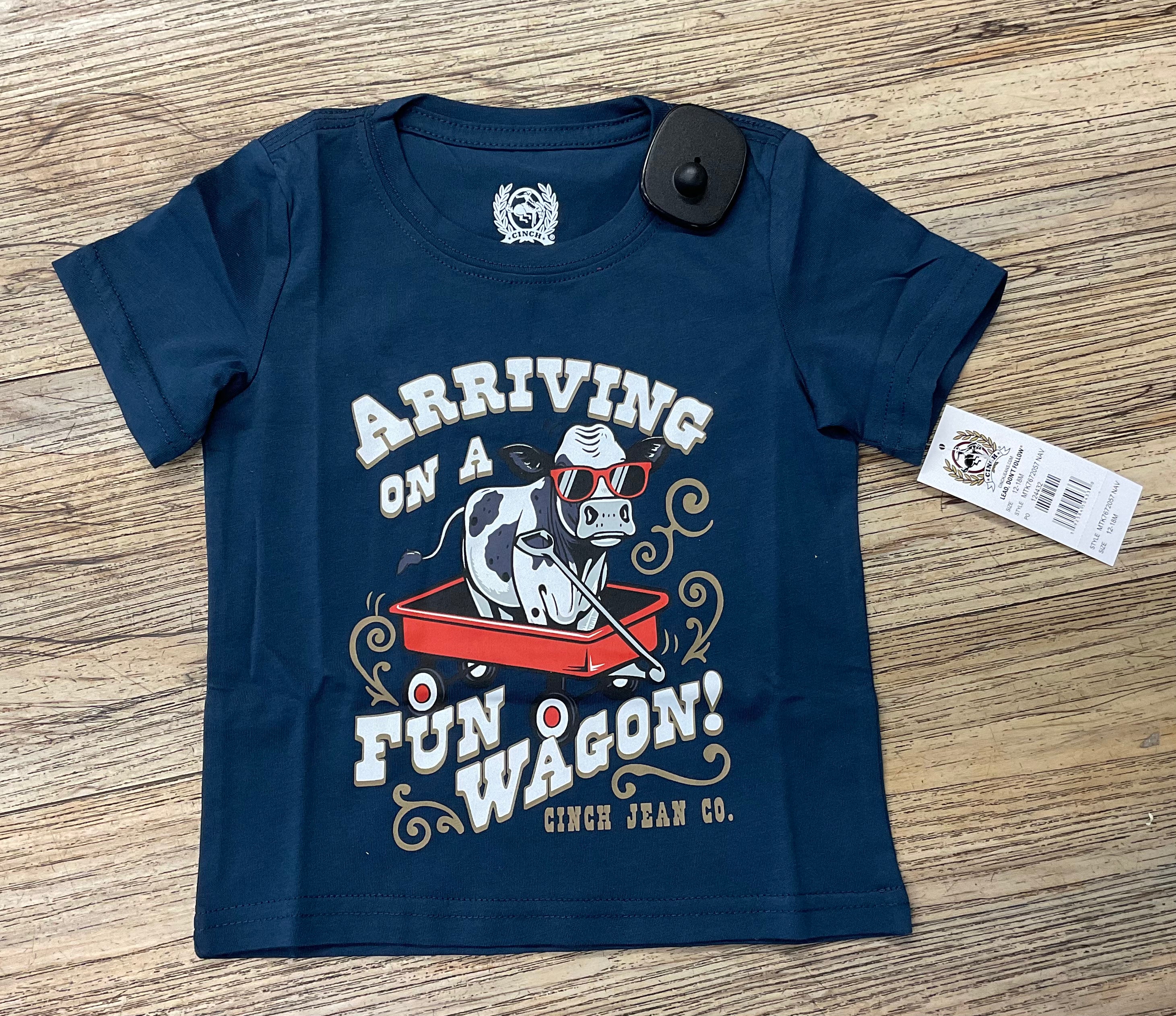 CINCH TODDLER SHORT SLEEVE NAVY TEE | MTK7671093