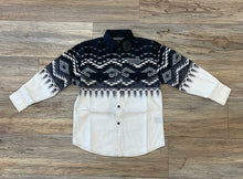Load image into Gallery viewer, BOYS ROCK &amp; ROLL  AZTEC PRINT LONG SLEEVE SNAP SHIRT | BBN2S02511