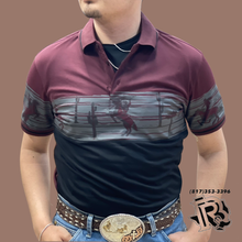 Load image into Gallery viewer, ‘’ JOHN ’’ MENS PLATINI WINE POLO | JPS9957