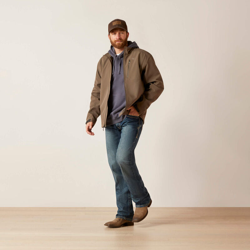ARIAT MENS LOGO 2.0 SOFTSHELL BAYAN BARN JACKET | 10046728