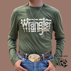 “ LEE “ | Wrangler Mens Long Sleeve Graphic T-Shirt - 112336245
