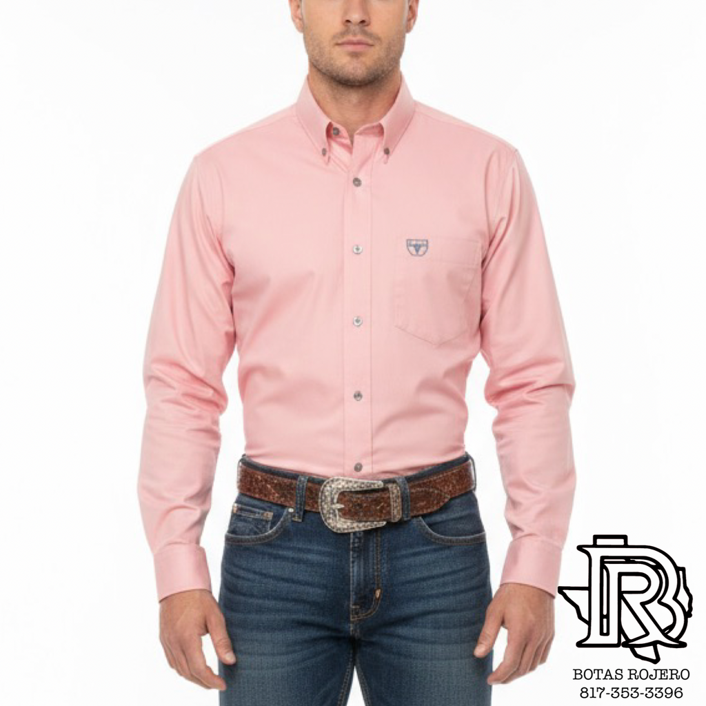 MEN’S PLATINI PINK WESTERN SHIRT |CTL9826