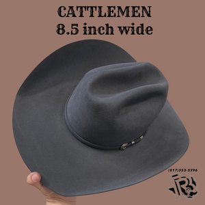 60X CHARCOAL | RODEO KING COWBOY FELT HAT