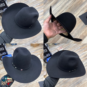 100X BLACK | RODEO KING FELT COWBOY HAT