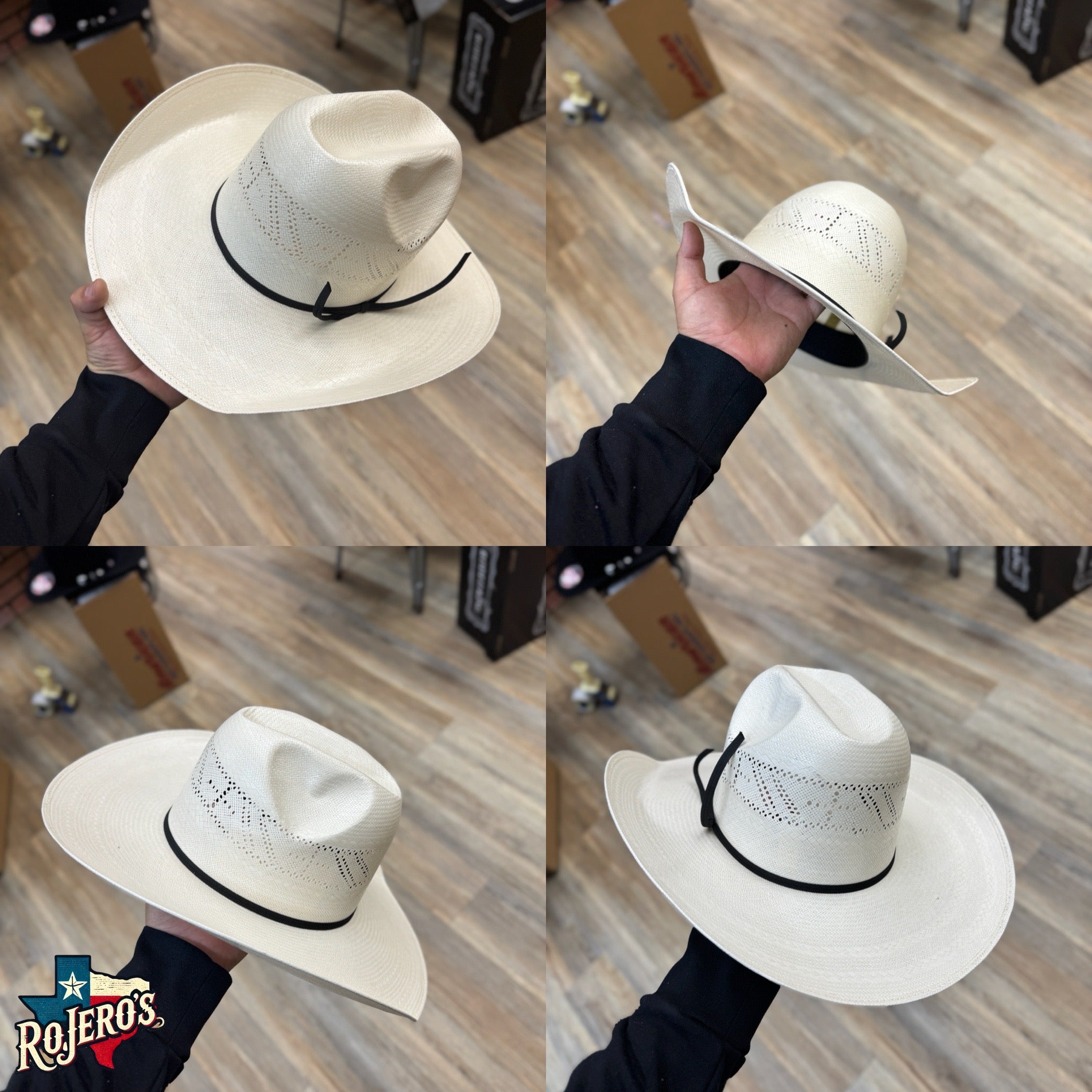 “ CROSS “ | RODEO KING STRAW COWBOY HAT IVORY