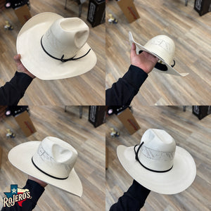 “ CROSS “ | RODEO KING STRAW COWBOY HAT IVORY