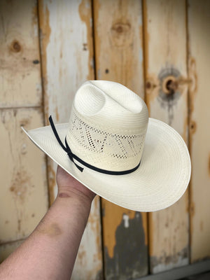 “ CROSS “ | RODEO KING STRAW COWBOY HAT IVORY