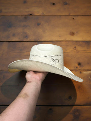 “ CROSS “ | RODEO KING STRAW COWBOY HAT IVORY