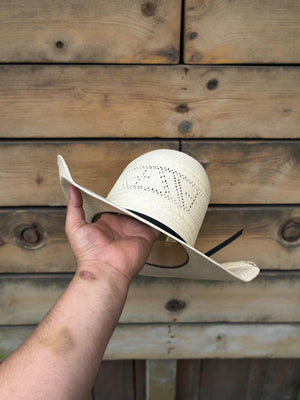 “ CROSS “ | RODEO KING STRAW COWBOY HAT IVORY