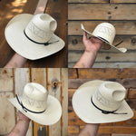 “ CROSS “ | RODEO KING STRAW COWBOY HAT IVORY