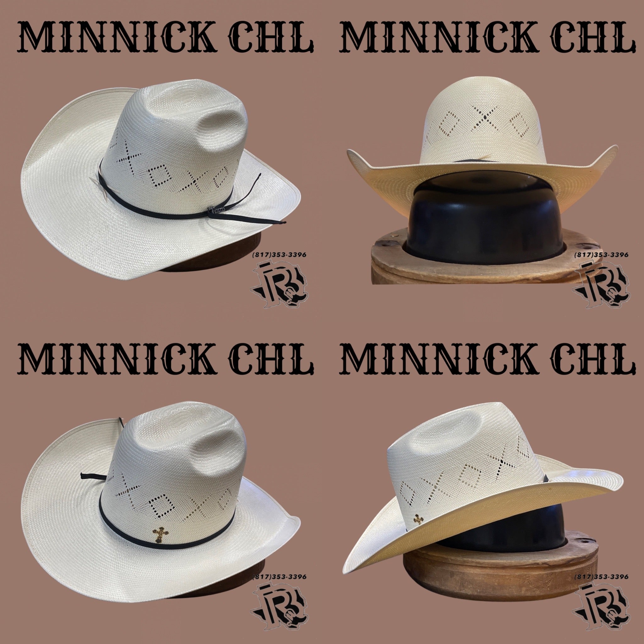 TWISTER 10X | “ X & DIAMONDS “ SHANTUNG HAT NATURAL T73908