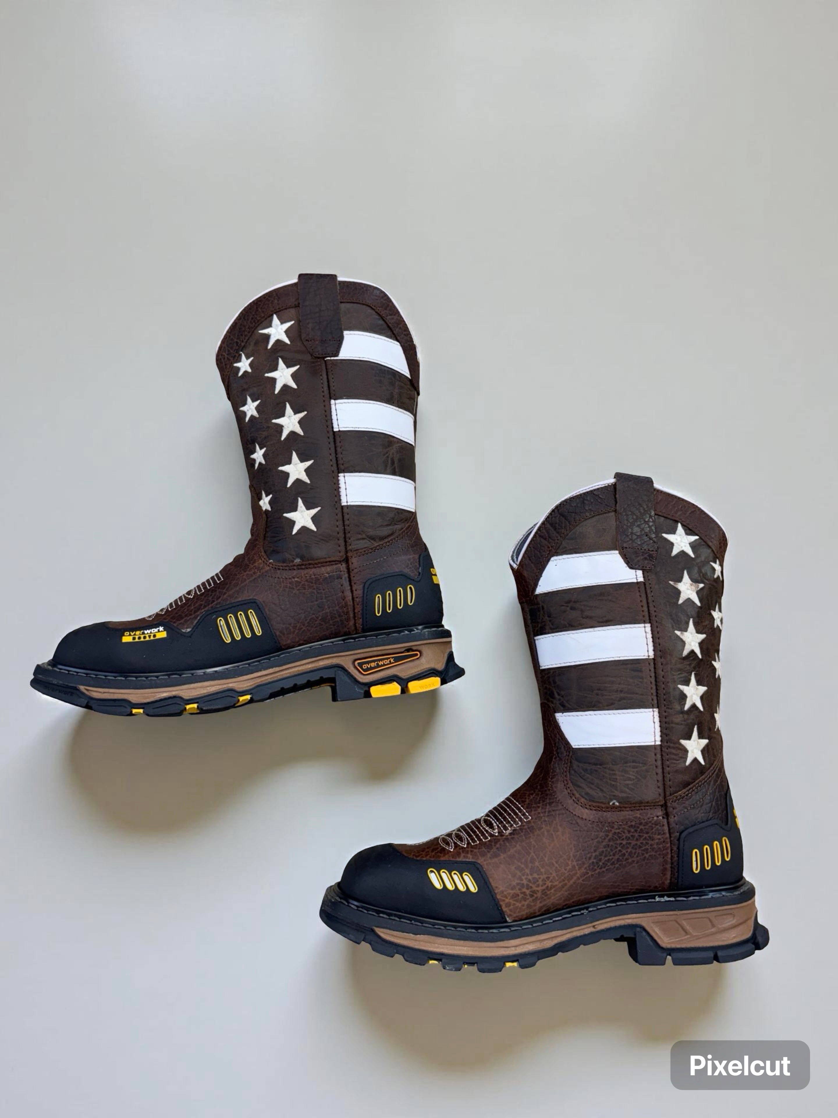 ‘’SHOULDER’’ CAFE STEEL TOE WORK BOOTS