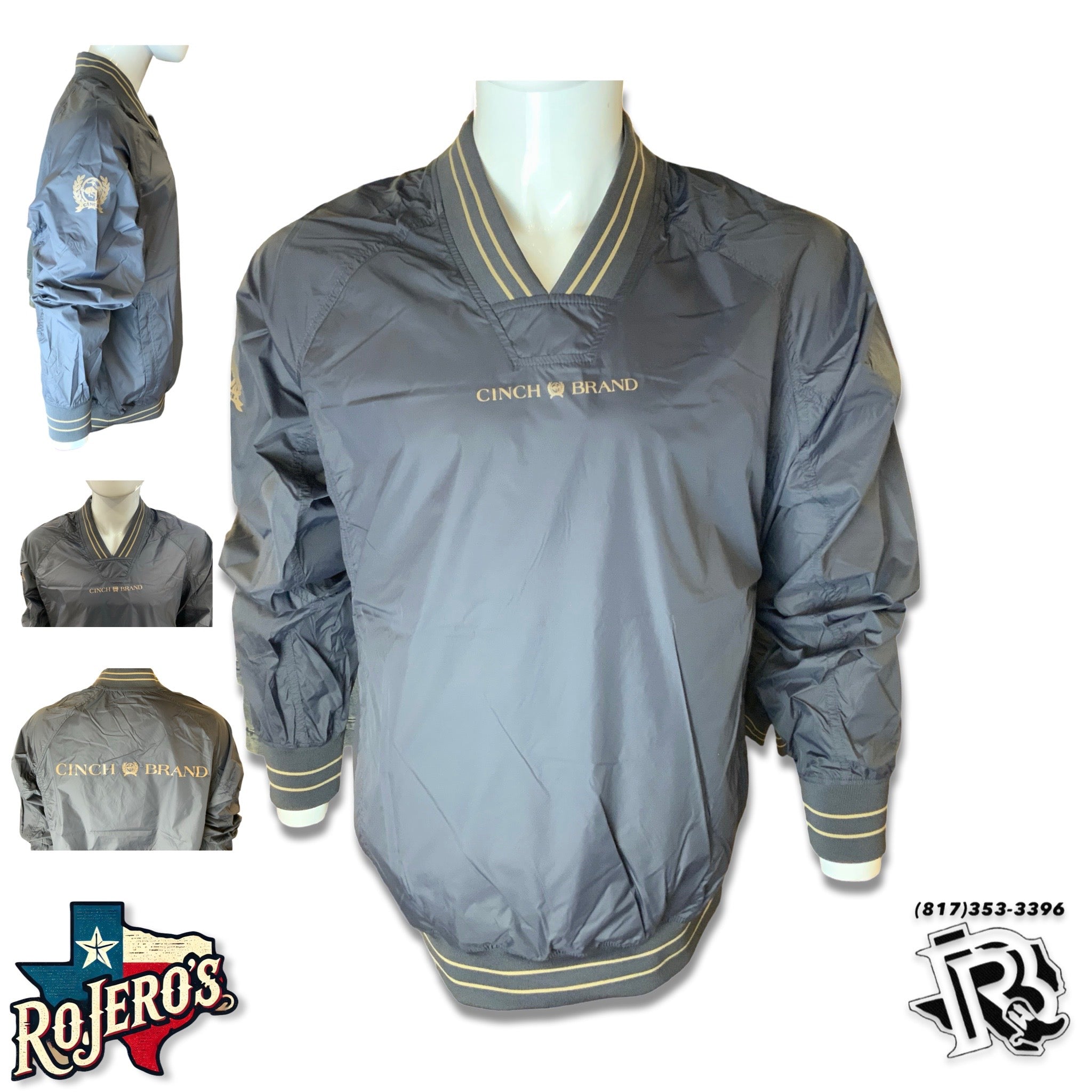 MENS CINCH  CHARCOAL WIND SHIRT | MWJ1919001