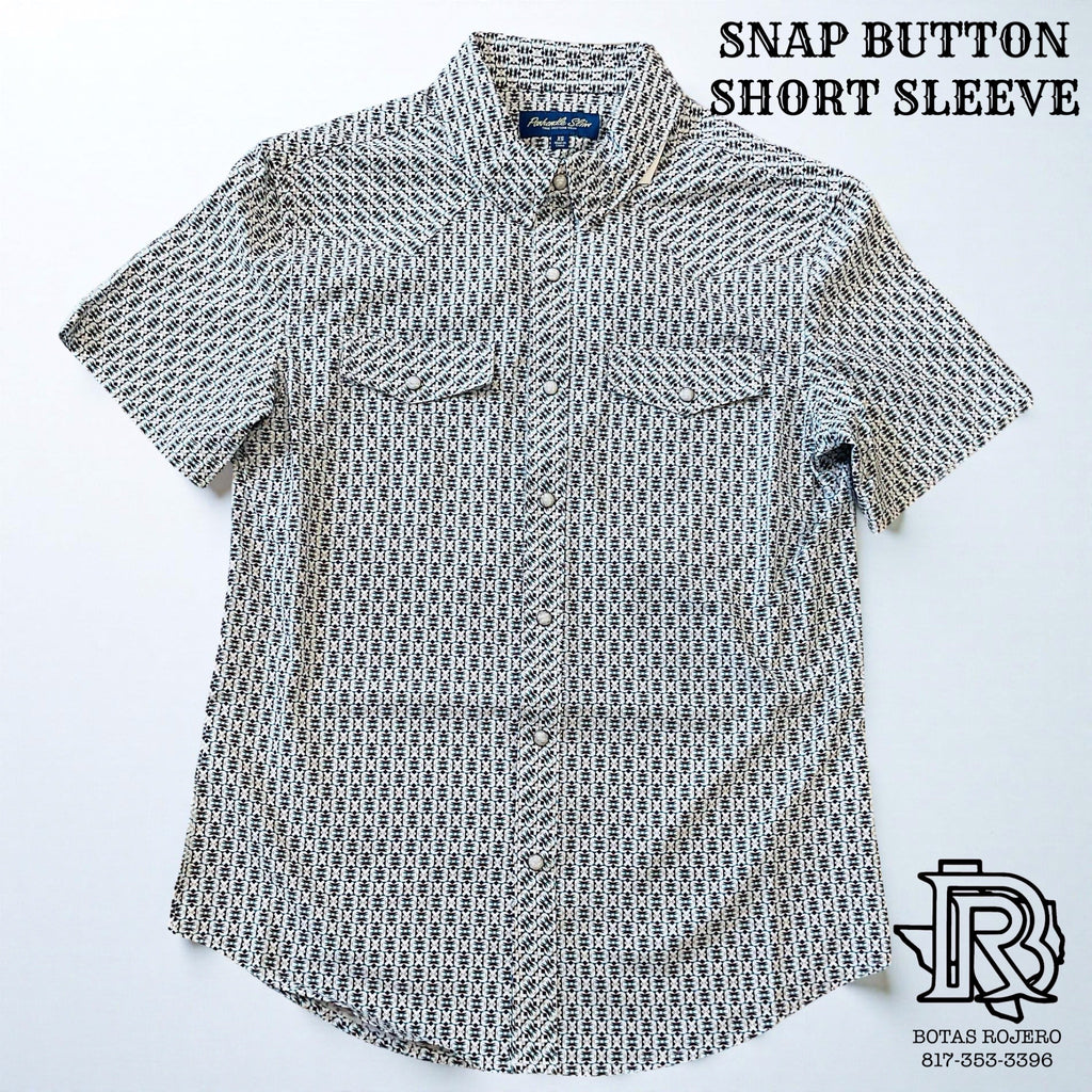 MEN’S PANHANDLE SHORT SLEEVE AQUA SNAP SHIRT | TMN3S05724