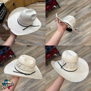 “ CROSS “ | RODEO KING STRAW COWBOY HAT IVORY