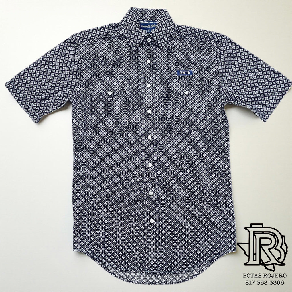‘’GEO’’ MEN’S PANHANDLE NAVY SHORT SLEEE SHIRT |RMN3S06545
