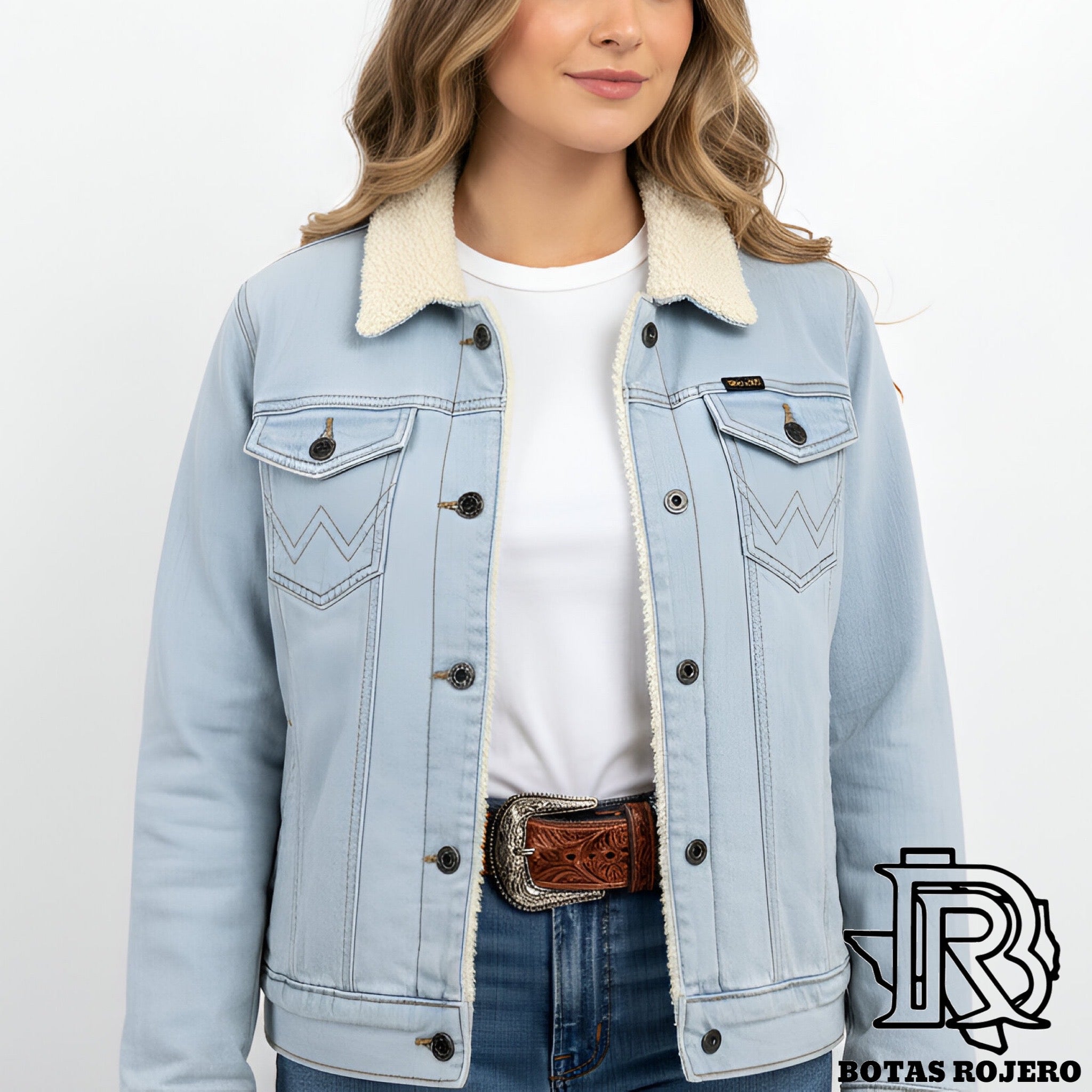 WOMEN’S WRANGLER RETRO® SHERPA LINED WESTERN DENIM JACKET | 112317322