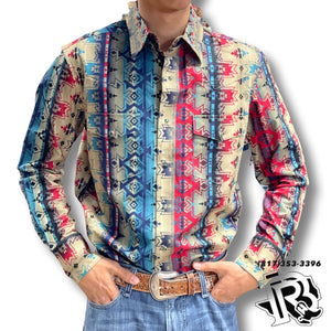 WRANGLER CHECOTAH MULTI COLOR - MENS SHIRT - 112330352