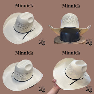 “ DOUBLE DIAMOND “ | COWBOY WESTERN STRAW HAT IVORY RODEO KING 4 1/4” brim