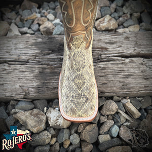 “ Steven “ | ORIGINAL RATTLESNAKE MEN SQUARE TOE WESTERN BOOTS  style# 4542
