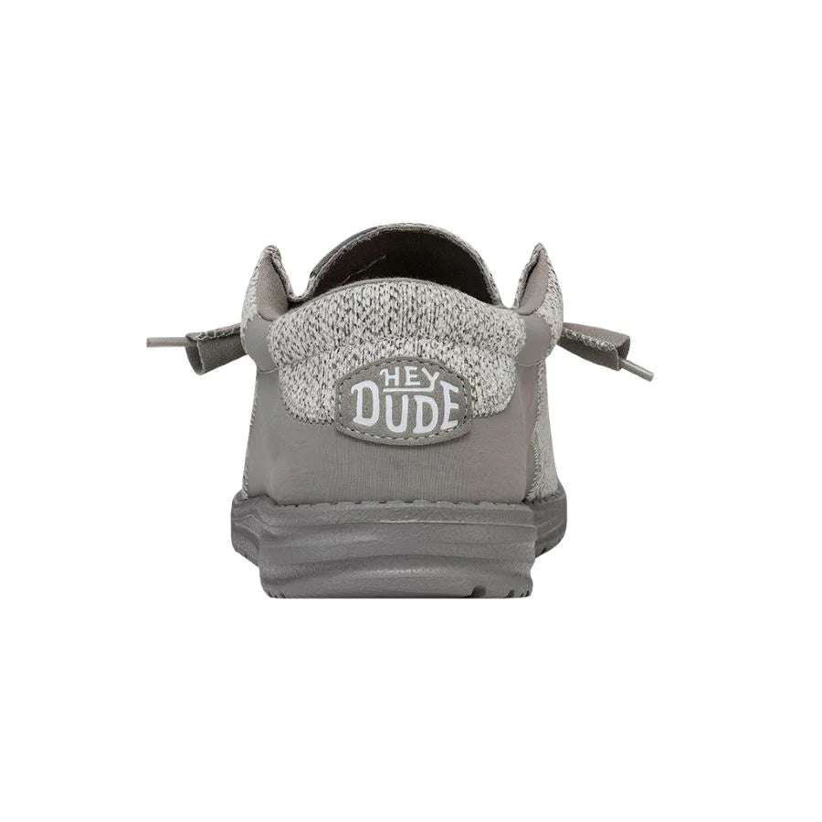 ‘SAUL’’ HEY DUDE WALLY STITCH FLECKED WOVEN GREY | 40167-030