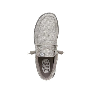 ‘SAUL’’ HEY DUDE WALLY STITCH FLECKED WOVEN GREY | 40167-030