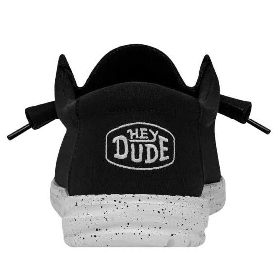 ‘’HECTOR’’ Hey Dude Wally Slub Canvas Black | 40009-001