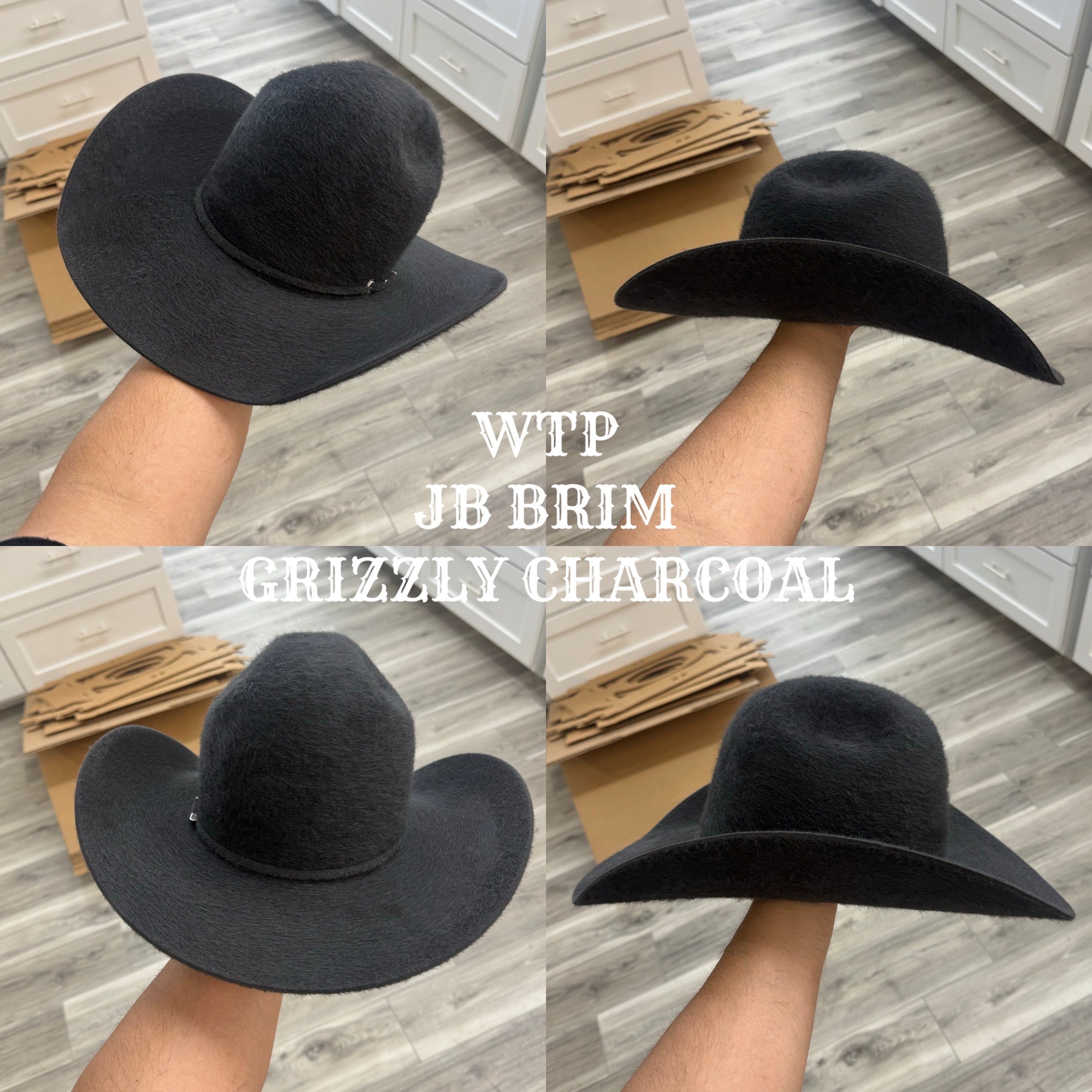 10X GRIZZLY CHARCOAL | RODEO KING FELT COWBOY HAT