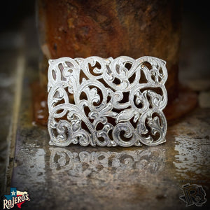 BELT BUCKLE ‘’GEO’’ | METAL TOOLED WESTERN COWBOY BUCKLE