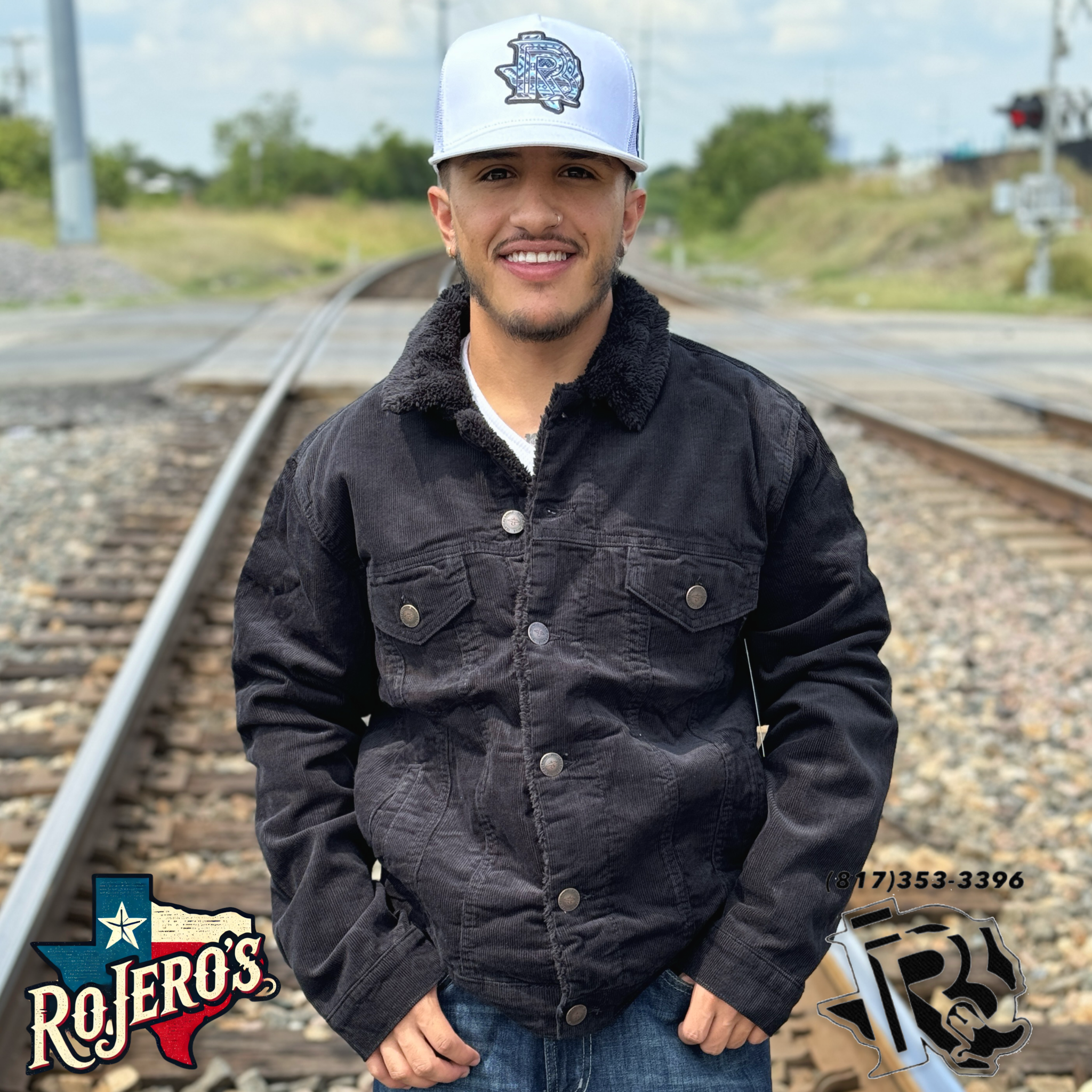 ‘’BRIAN’’ SHERPA  BLACK TRUCKER JACKET