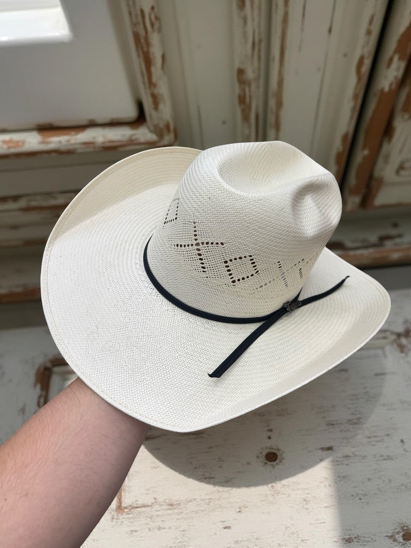 TWISTER 10X | “ X & DIAMONDS “ SHANTUNG HAT NATURAL T73908