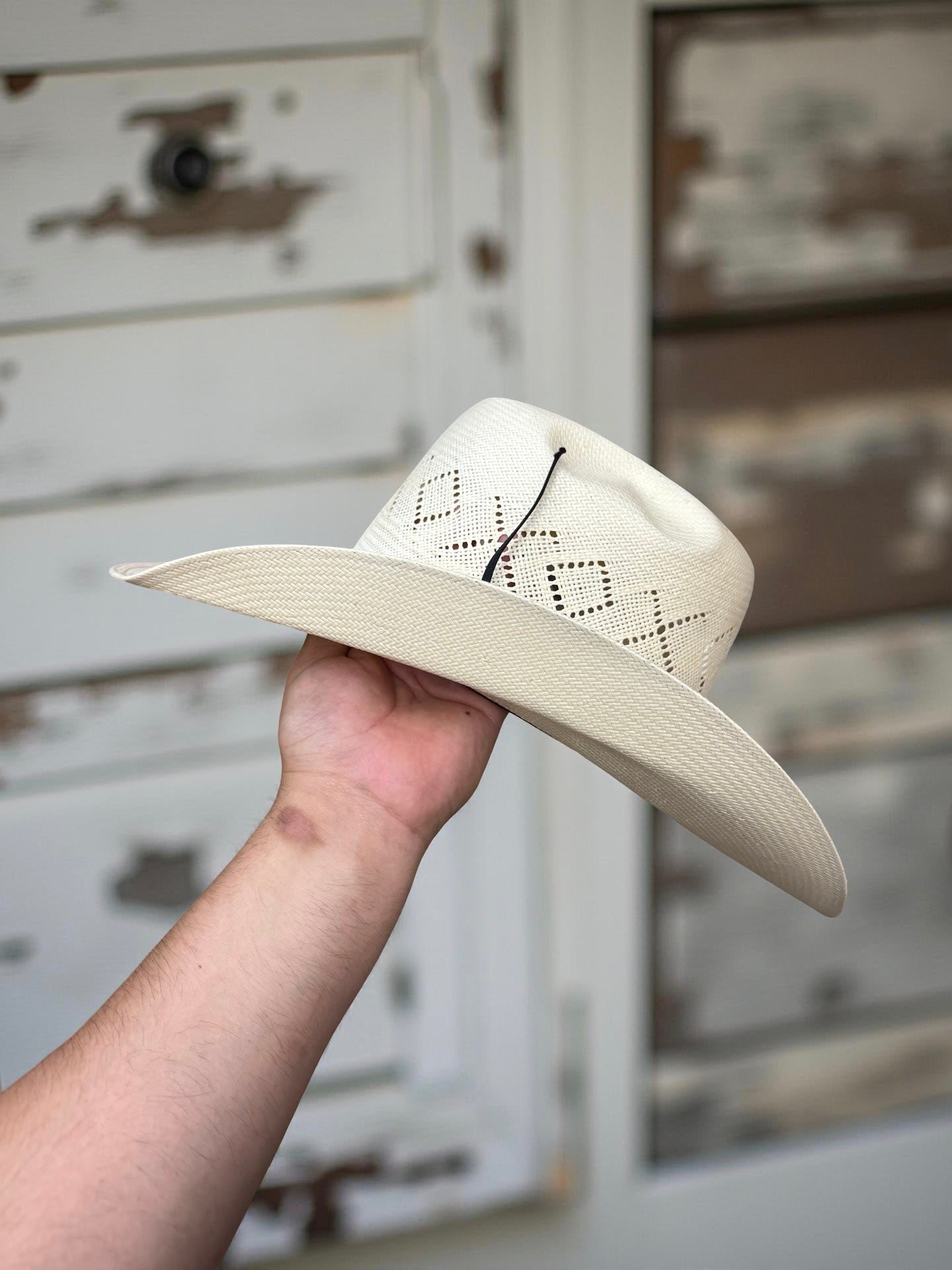 TWISTER 10X | “ X & DIAMONDS “ SHANTUNG HAT NATURAL T73908