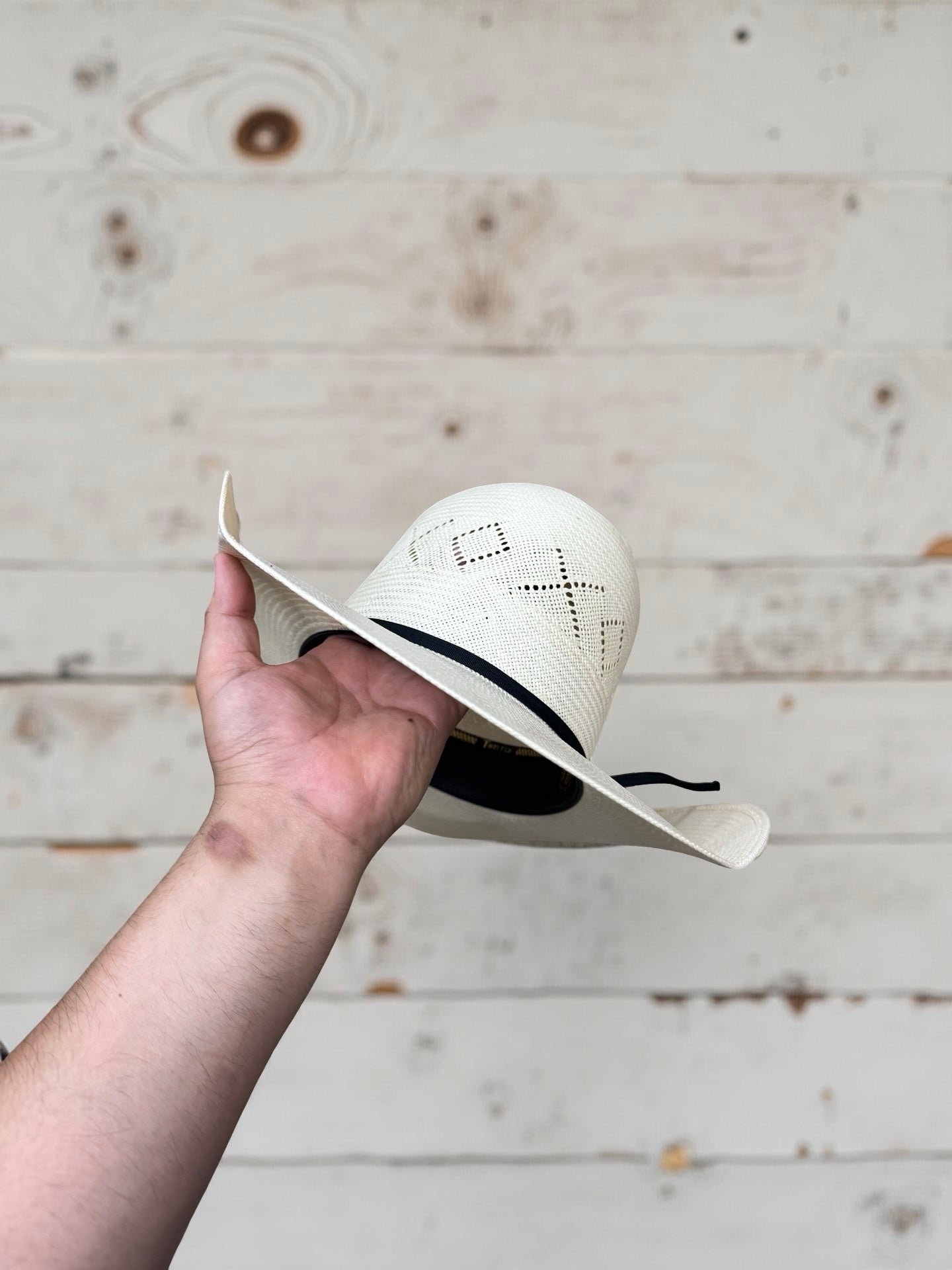 TWISTER 10X | “ X & DIAMONDS “ SHANTUNG HAT NATURAL T73908