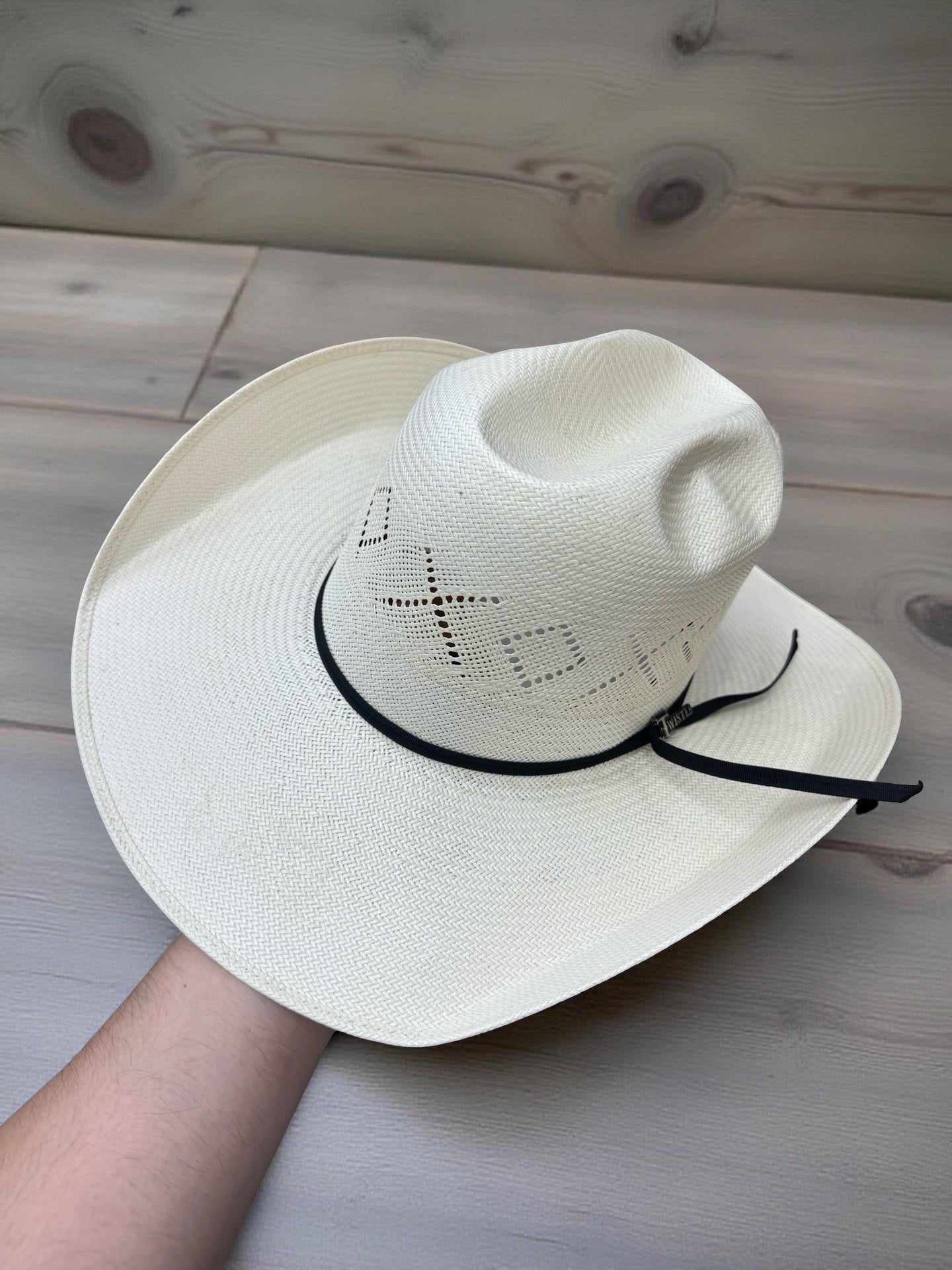 TWISTER 10X | “ X & DIAMONDS “ SHANTUNG HAT NATURAL T73908