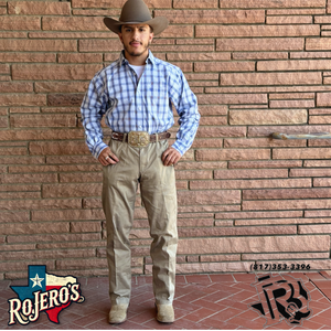 MENS ARIAT PRO RIVER LONG SLEEVE LIGHT BLUE SHIRT | 10052328