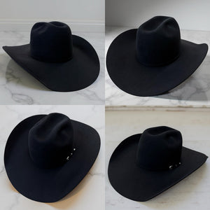 RODEO CROWNS☆ボアベスト Rodeo King 7X Ash/Natural Bound Edge Open Crown 4-1/2in. Brim Natural