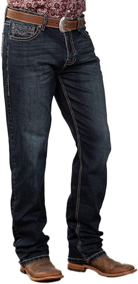 Men's Rock&Roll Dark Reflex Stackable Jeans (MTB2761)