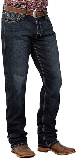 Men's Rock&Roll Dark Reflex Stackable Jeans (MTB2761)