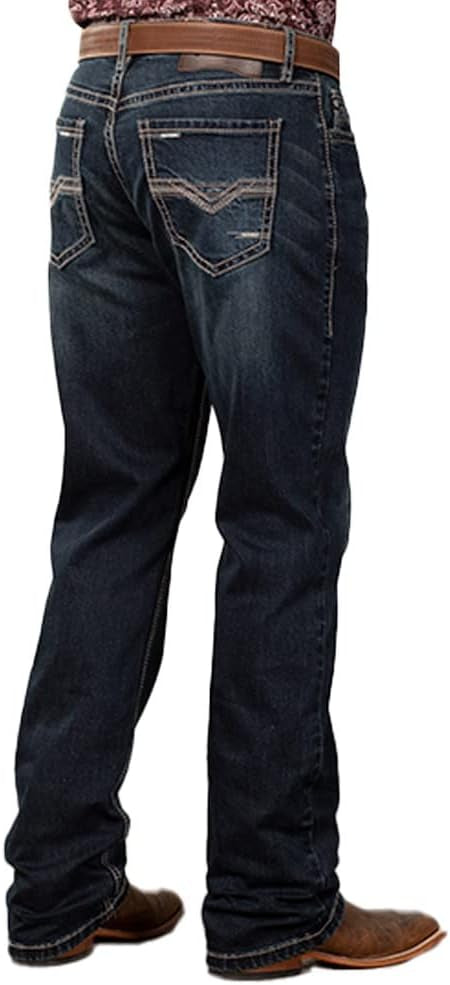 Men's Rock&Roll Dark Reflex Stackable Jeans (MTB2761)