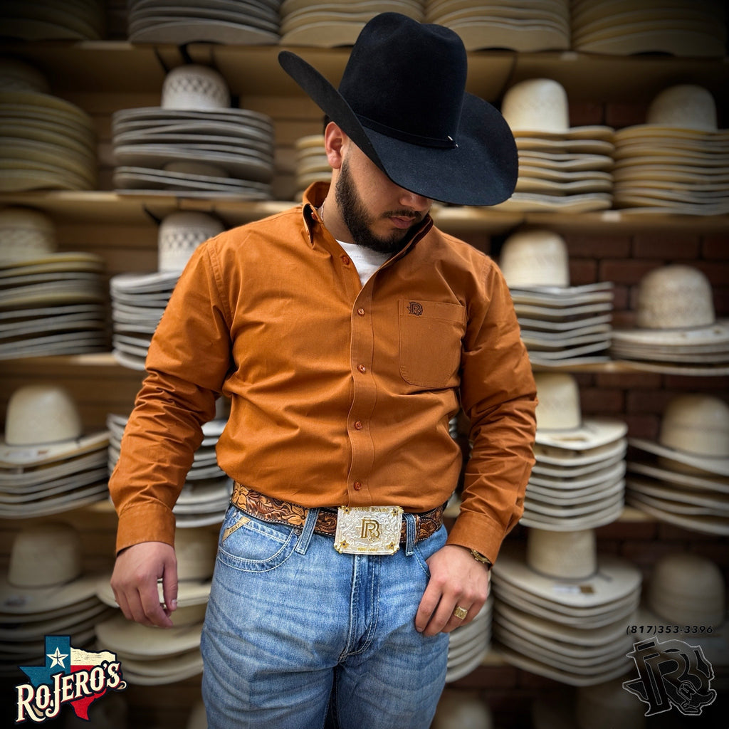 “ Eddy “ | ( RUSTIC ) MEN WESTERN LONG SLEEVE BUTTON UP SHIRT