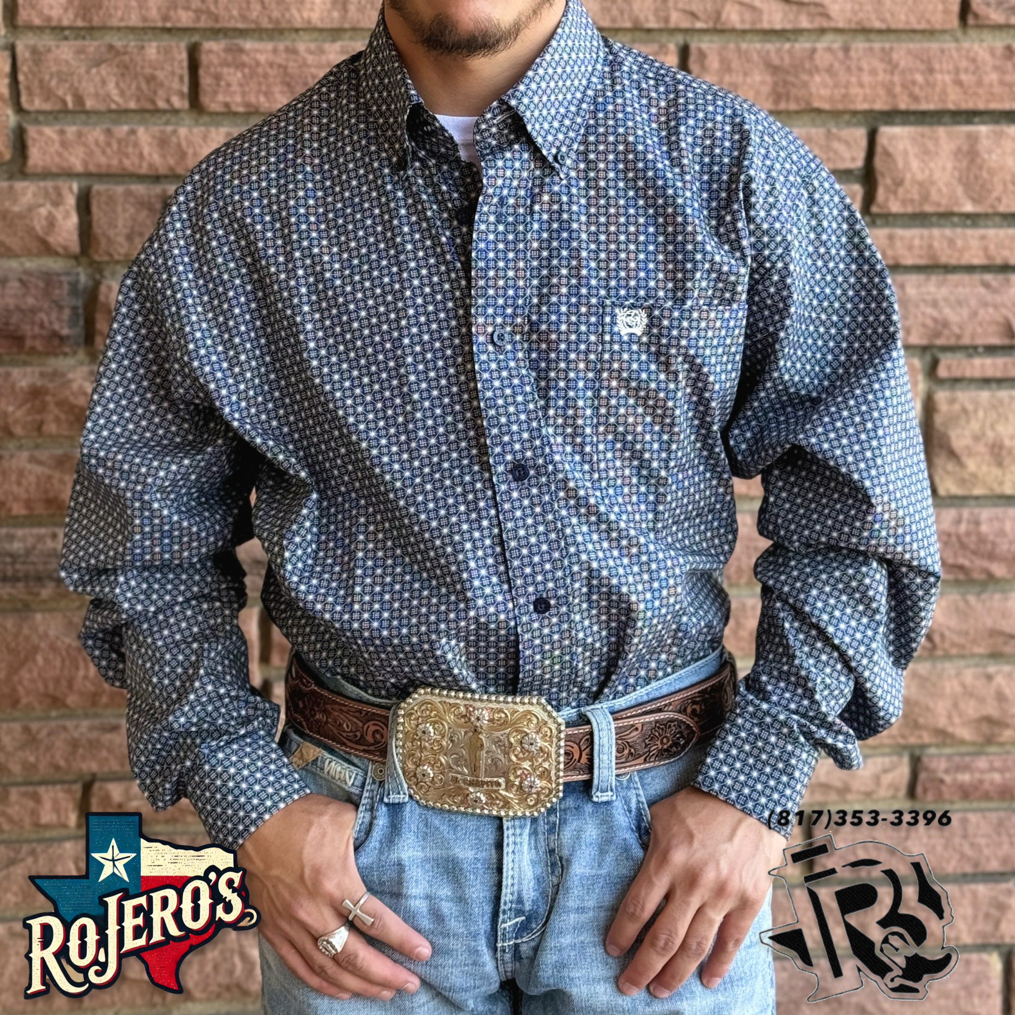 Cinch mens long sleeve shirt