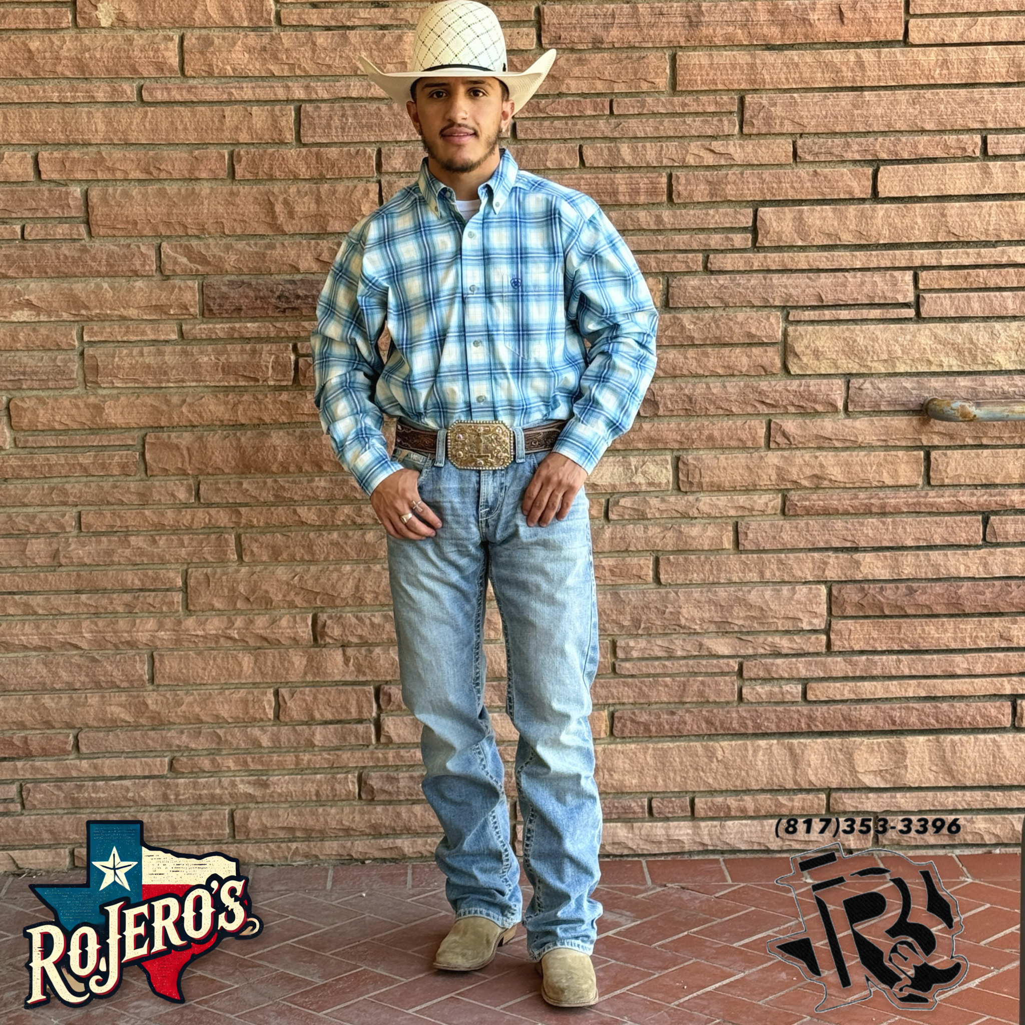 MENS ARIAT PRO PRINCESTON LONG SLEVE AQUA  SHIRT | 10048508