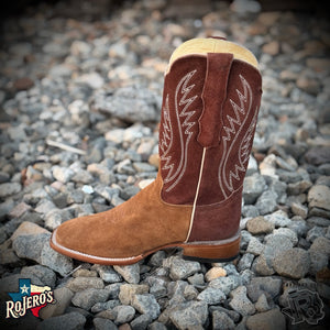 ROUGH OUT TAN  | MEN WESTERN SQUARE TOE BOOTS MOH349 MORELIA