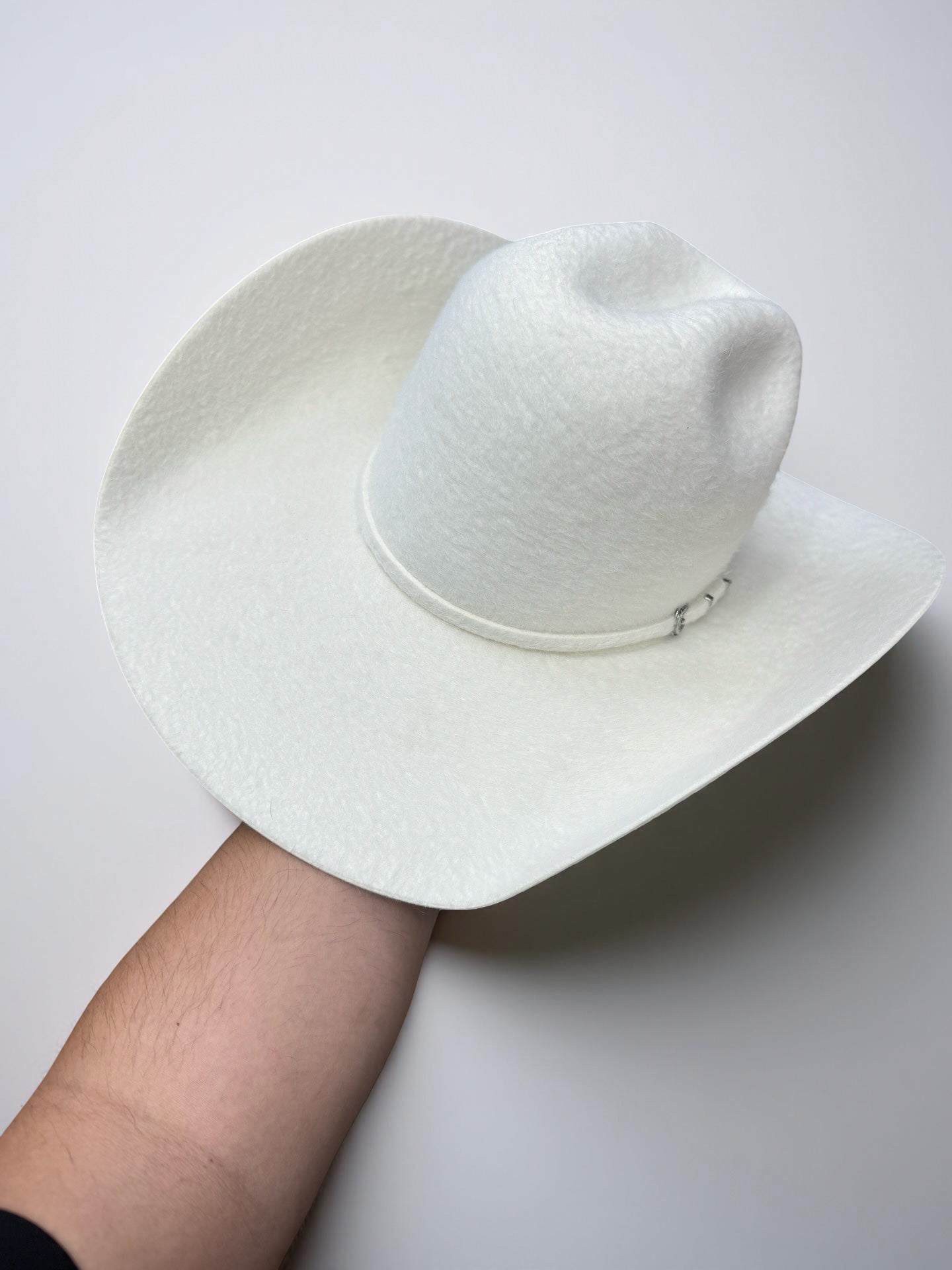 10x GRIZZLY | WHITE RODEO KING WESTERN COWBOY FELT HATS