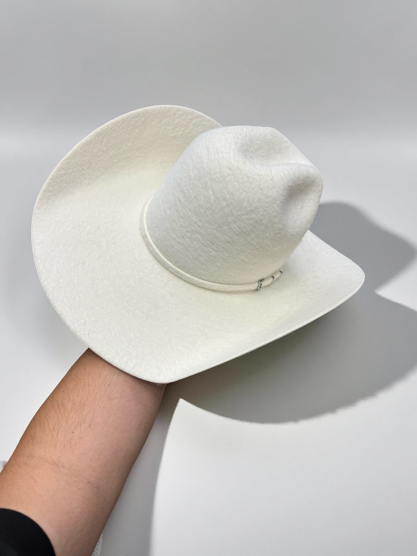 10x GRIZZLY | WHITE RODEO KING WESTERN COWBOY FELT HATS