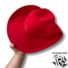 Load image into Gallery viewer, LUCKY 7X | RED RETRO COWBOY HAT