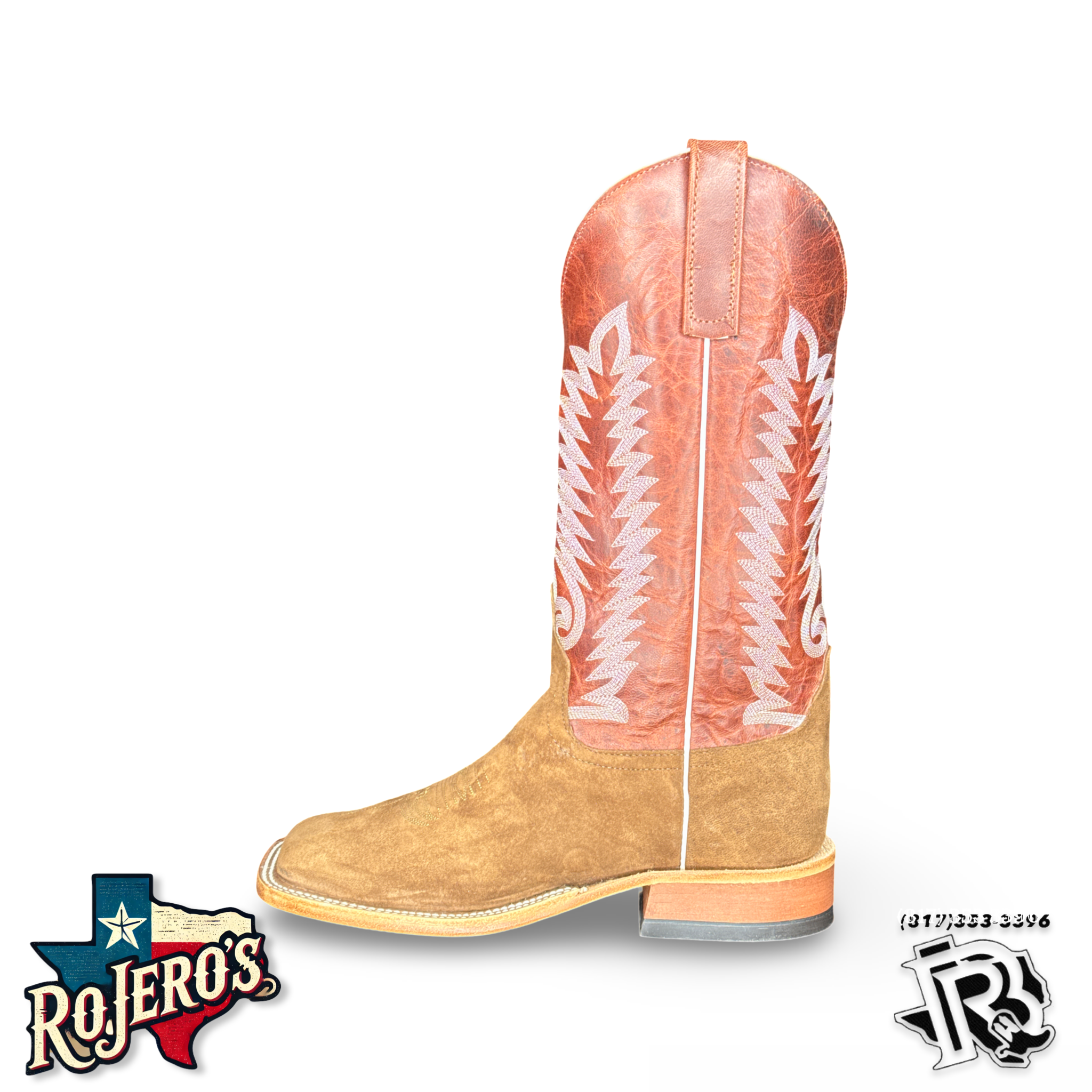 “ JULIAN“ | MEN ANDERSON BEAN  SQUARE TOE LATTE BACON  BOOTS| 337827
