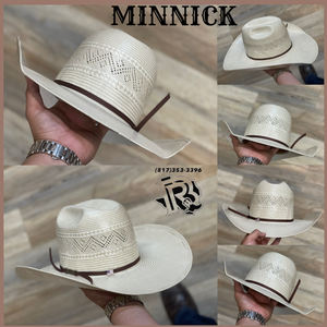 “ 6600 ” | AMERICAN HAT COWBOY  STRAW  HAT 4 1/4"