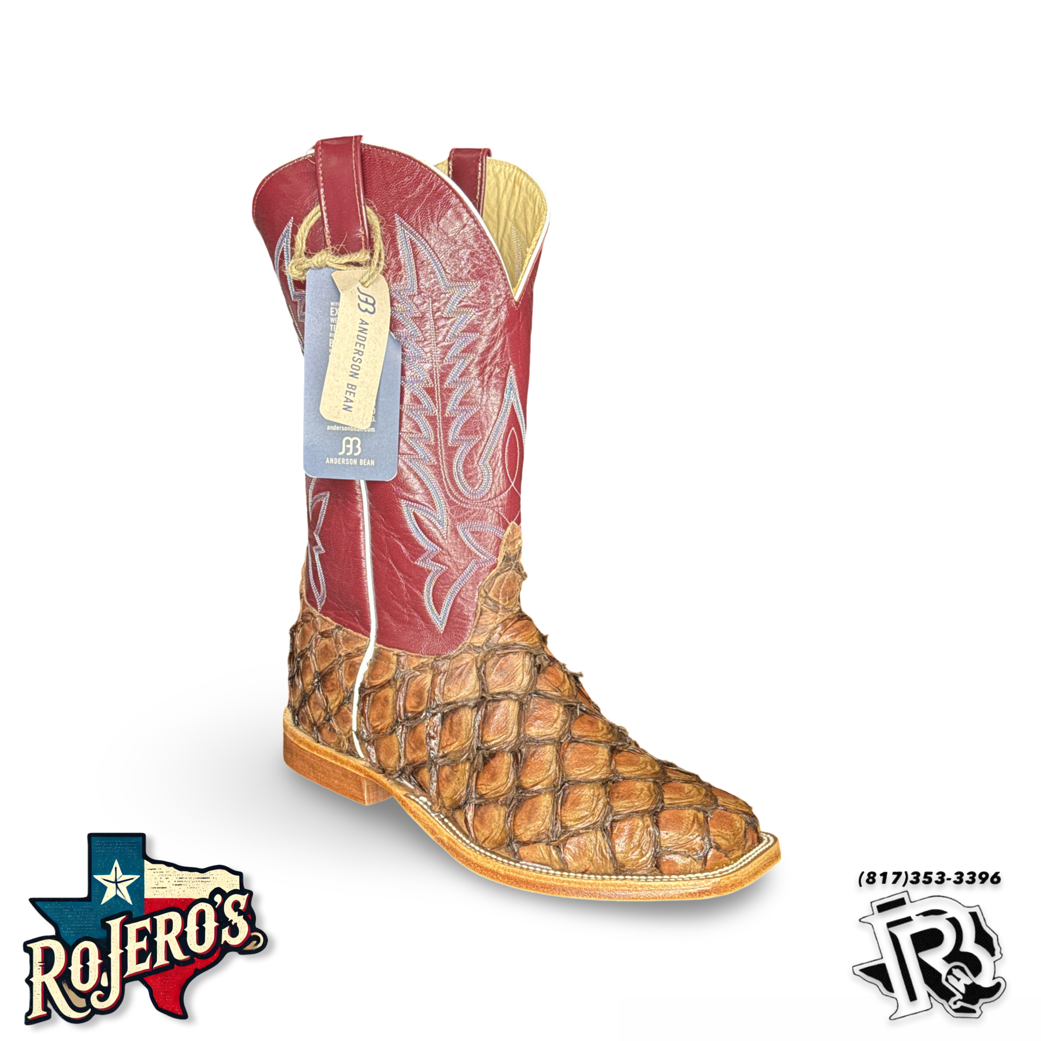 ANDERSON BEAN | CIGAR FISH MEN WESTERN SQUARE TOE BOOTS STYLE 2022