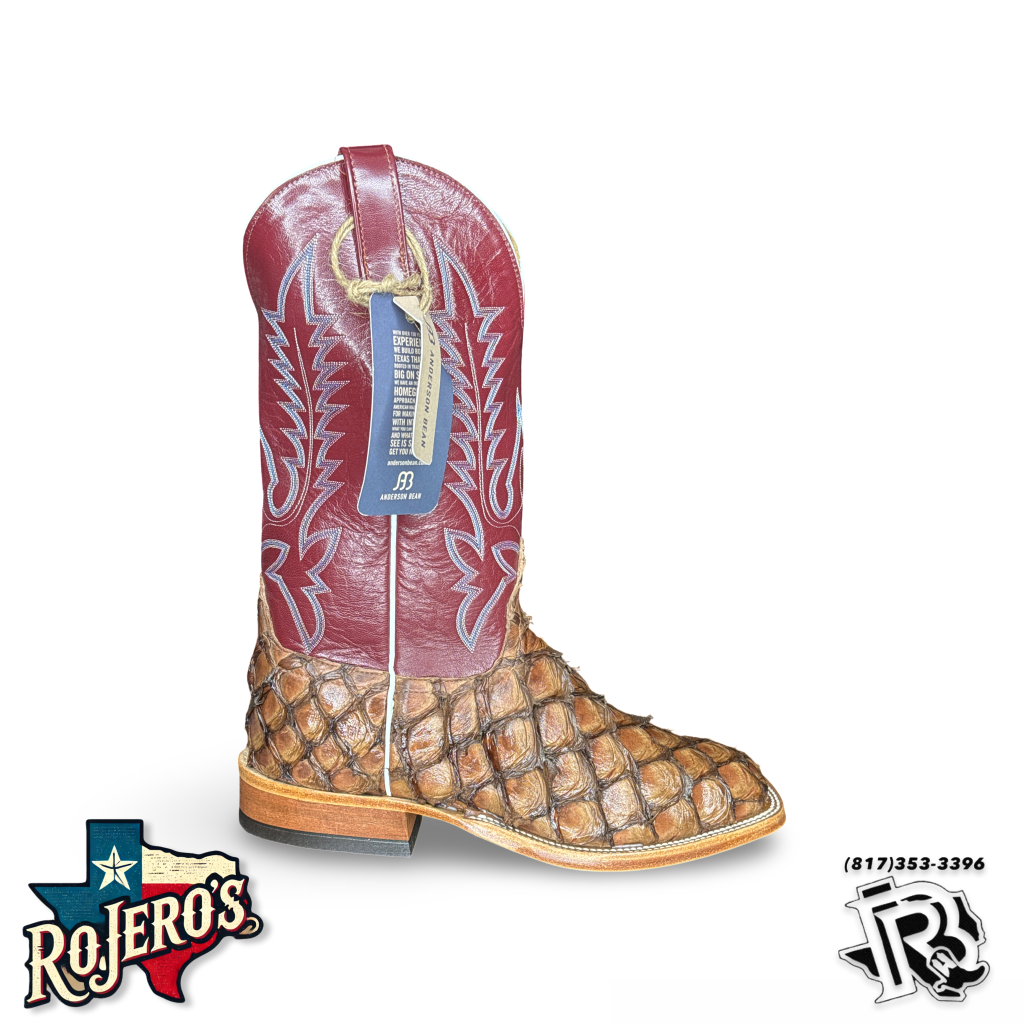 ANDERSON BEAN | CIGAR FISH MEN WESTERN SQUARE TOE BOOTS STYLE 2022